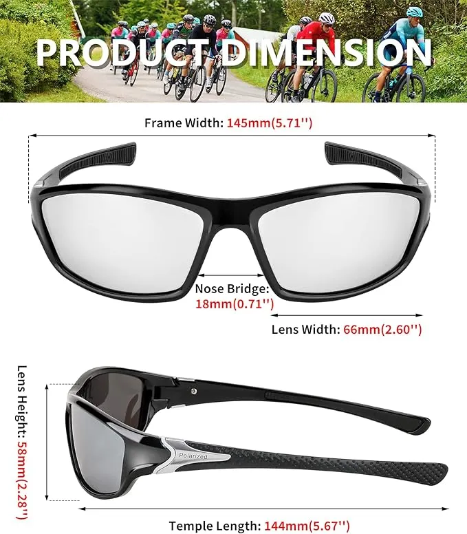 New FEISEDY Classic Men Polarized Sports Sunglasses Night Driving Yellow Lenses Cycling Fishing Driving Glasses
