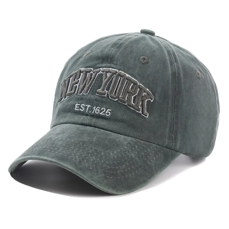 New York Washed Cotton Cap for Men Women Gorras Snapback Caps