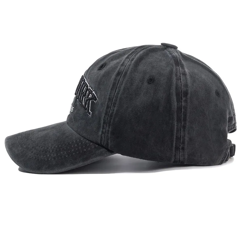 New York Washed Cotton Cap for Men Women Gorras Snapback Caps