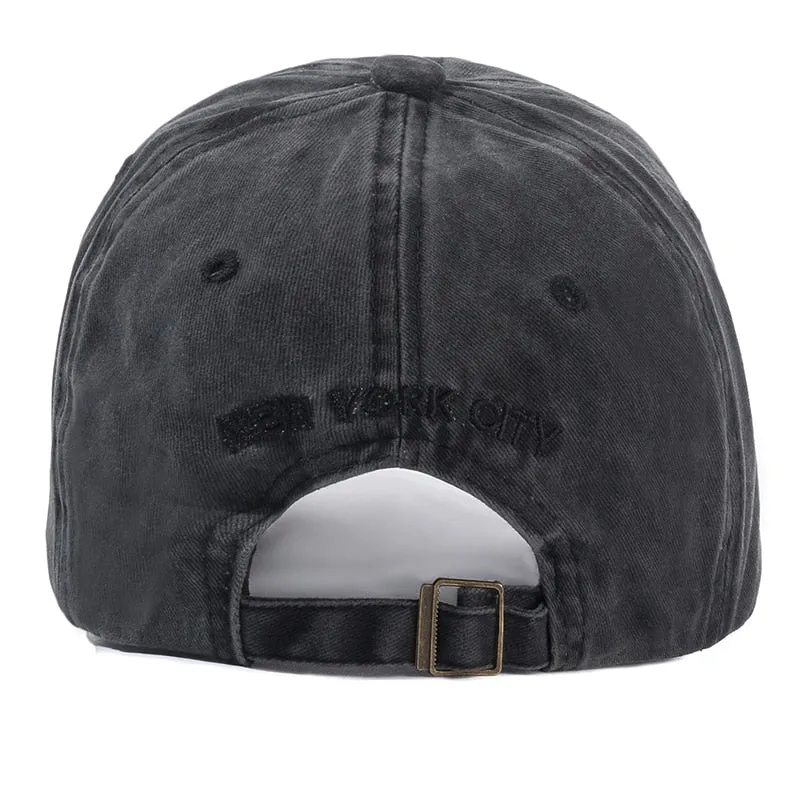 New York Washed Cotton Cap for Men Women Gorras Snapback Caps