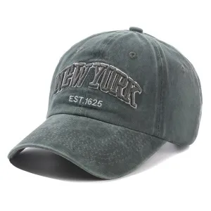 New York Washed Cotton Cap for Men Women Gorras Snapback Caps