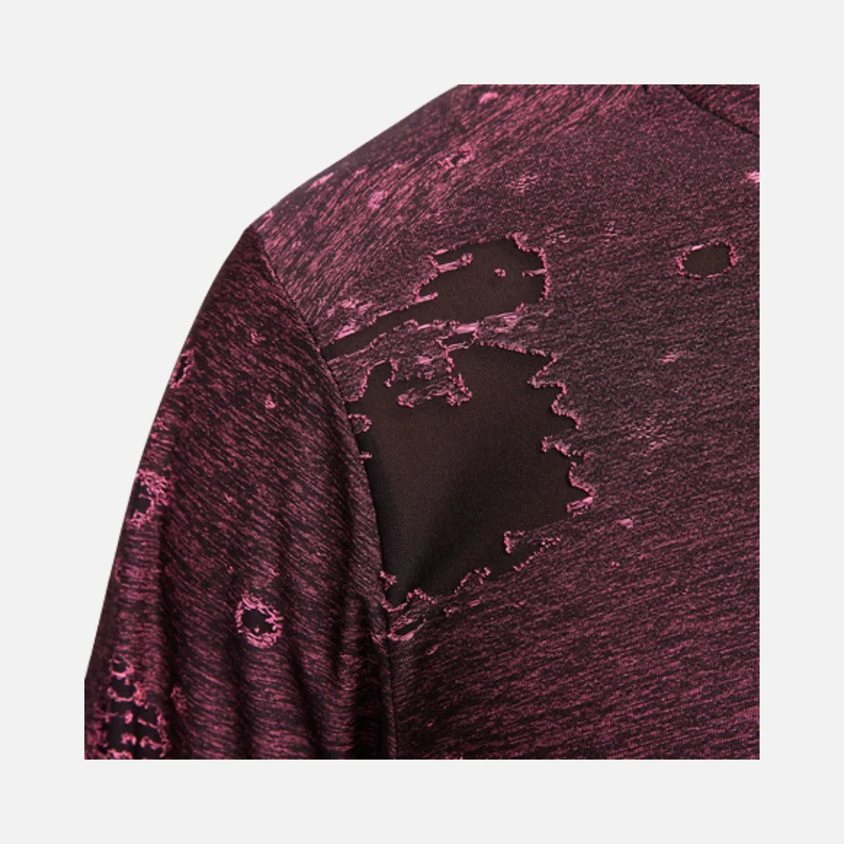 Nike Mens Long Sleeve Dri-FIT DYE ALL Over Print Fitness Top -Pink Glow/Black