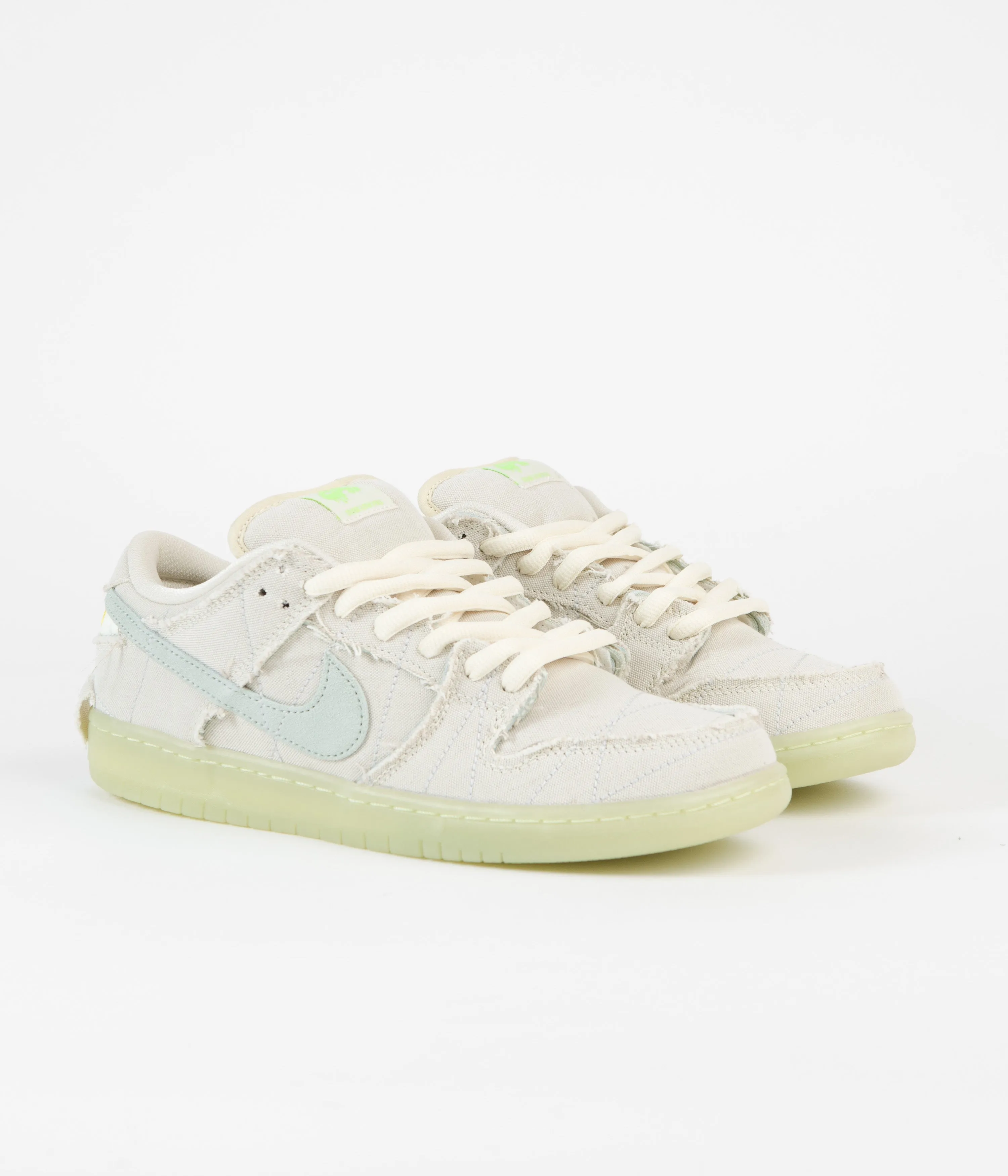 Nike SB Dunk Low Pro Premium 'Mummy' Shoes - Coconut Milk / Seafoam - Yellow Strike