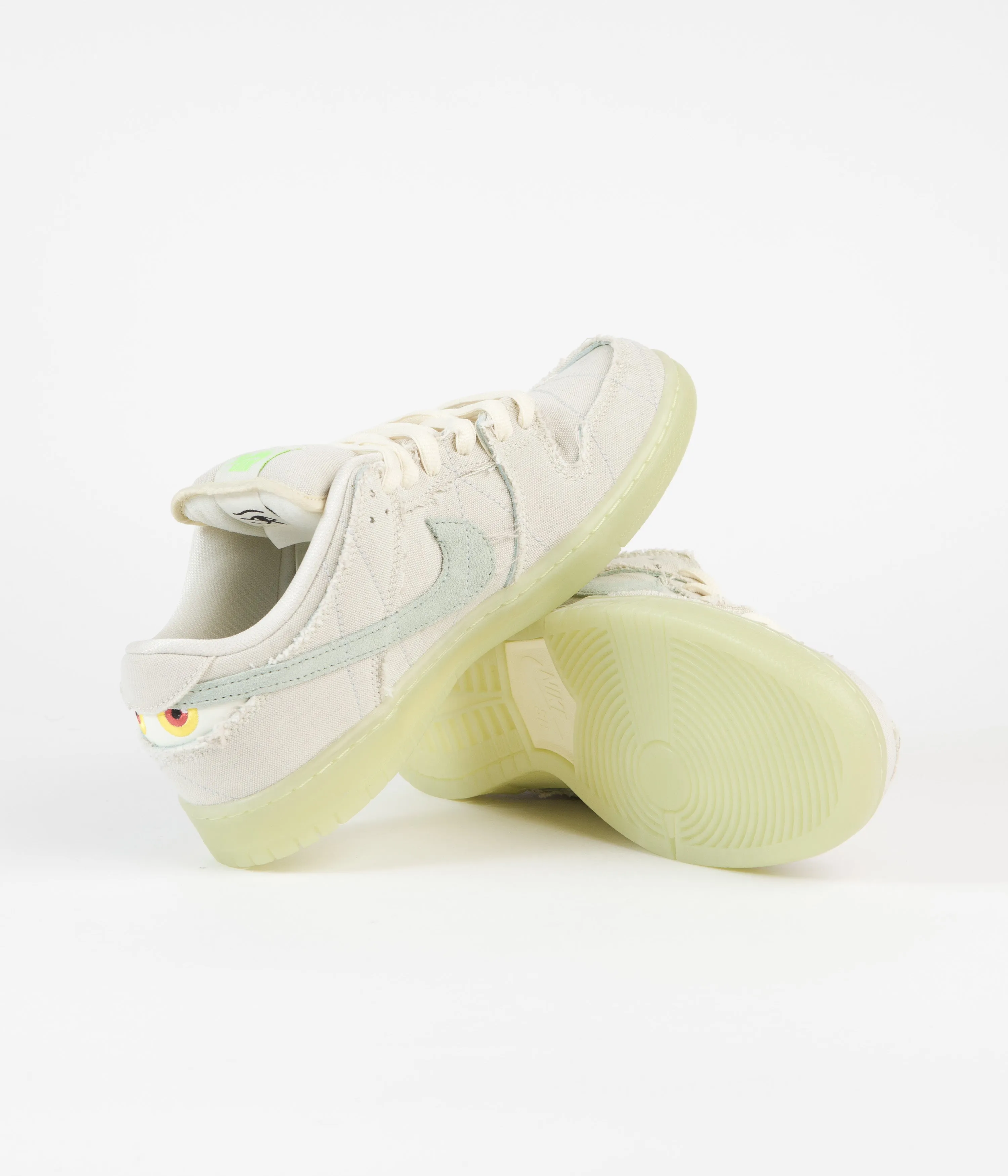 Nike SB Dunk Low Pro Premium 'Mummy' Shoes - Coconut Milk / Seafoam - Yellow Strike