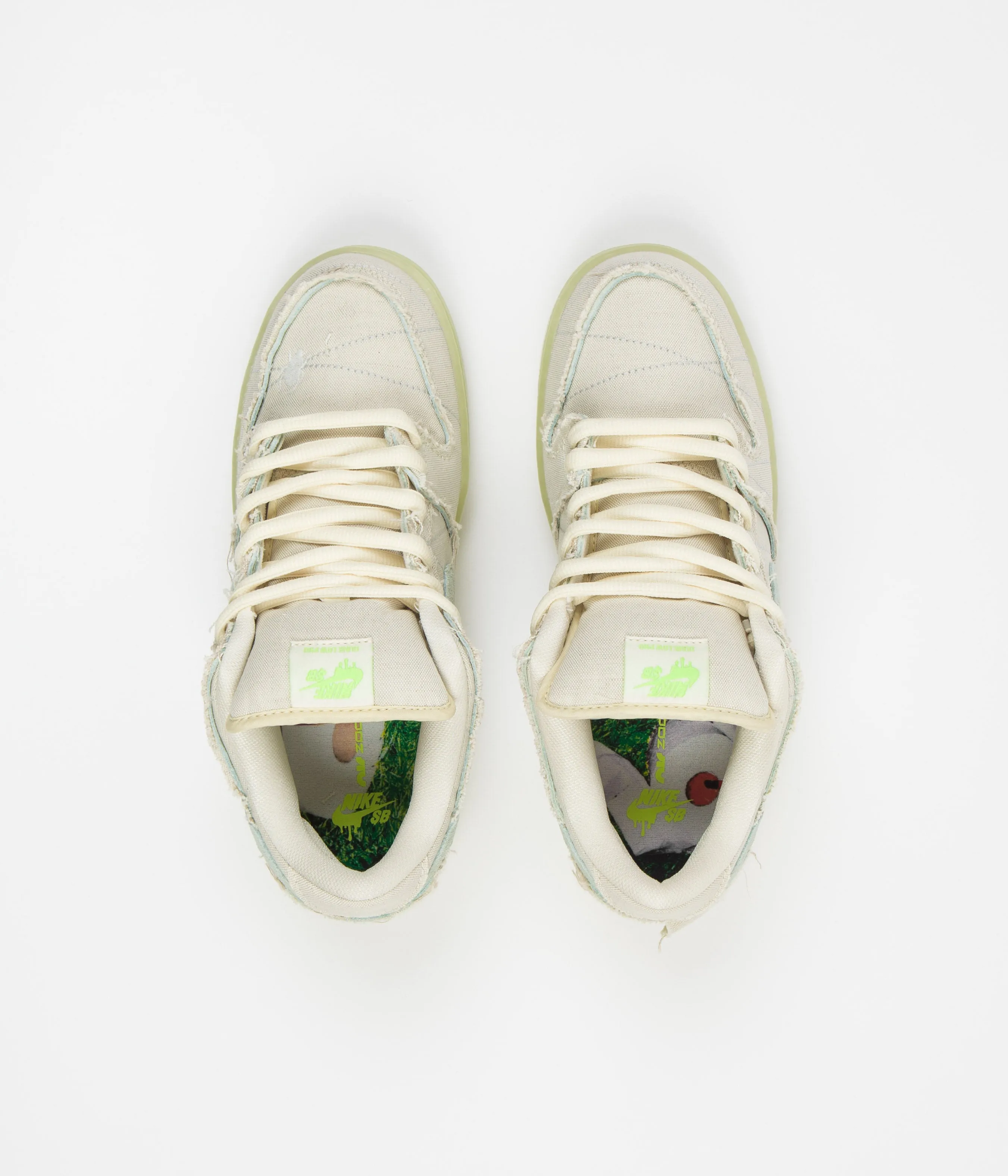 Nike SB Dunk Low Pro Premium 'Mummy' Shoes - Coconut Milk / Seafoam - Yellow Strike