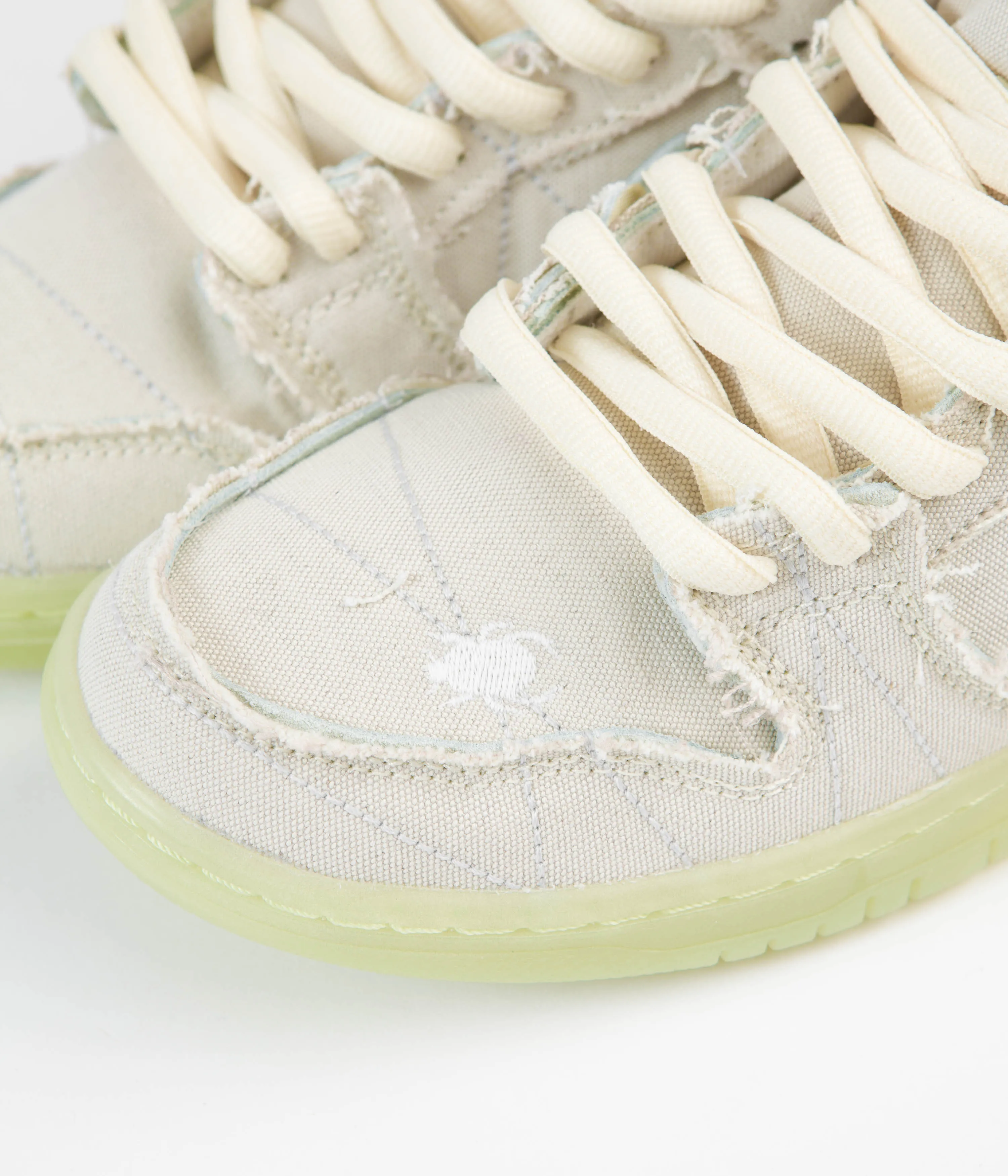 Nike SB Dunk Low Pro Premium 'Mummy' Shoes - Coconut Milk / Seafoam - Yellow Strike