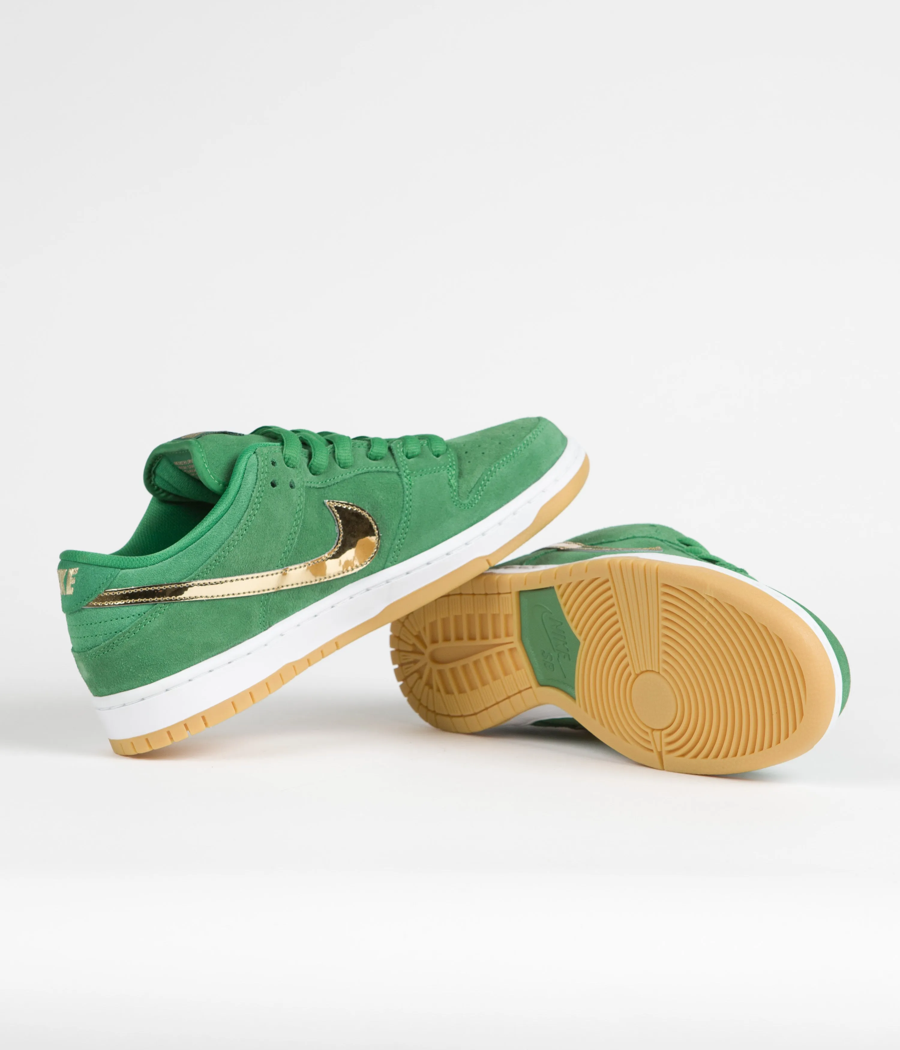 Nike SB Dunk Low Pro 'St. Patrick's Day' Shoes - Lucky Green / Metallic Gold - Lucky Green
