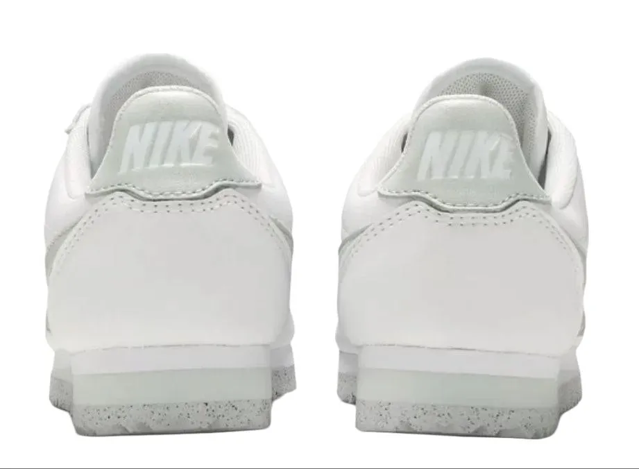 NIKE Women's White Classic Cortez Flyleather Sneakers #AR4874-100 Size 8 NWB