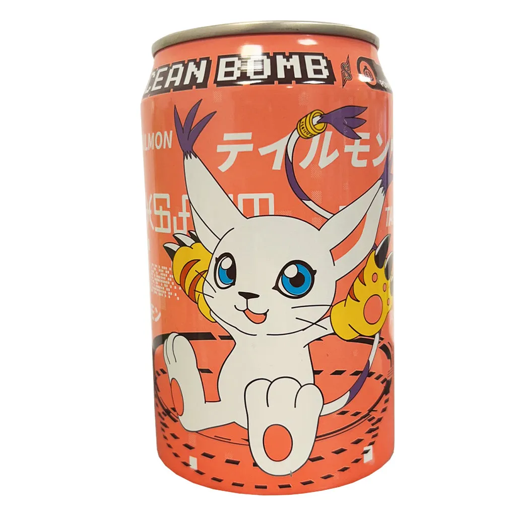 Ocean Bomb Digimon Pomegranate Flavour 330ml ~ 海洋深层气泡水 数码宝贝 石榴味 330ml