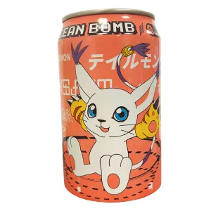 Ocean Bomb Digimon Pomegranate Flavour 330ml ~ 海洋深层气泡水 数码宝贝 石榴味 330ml