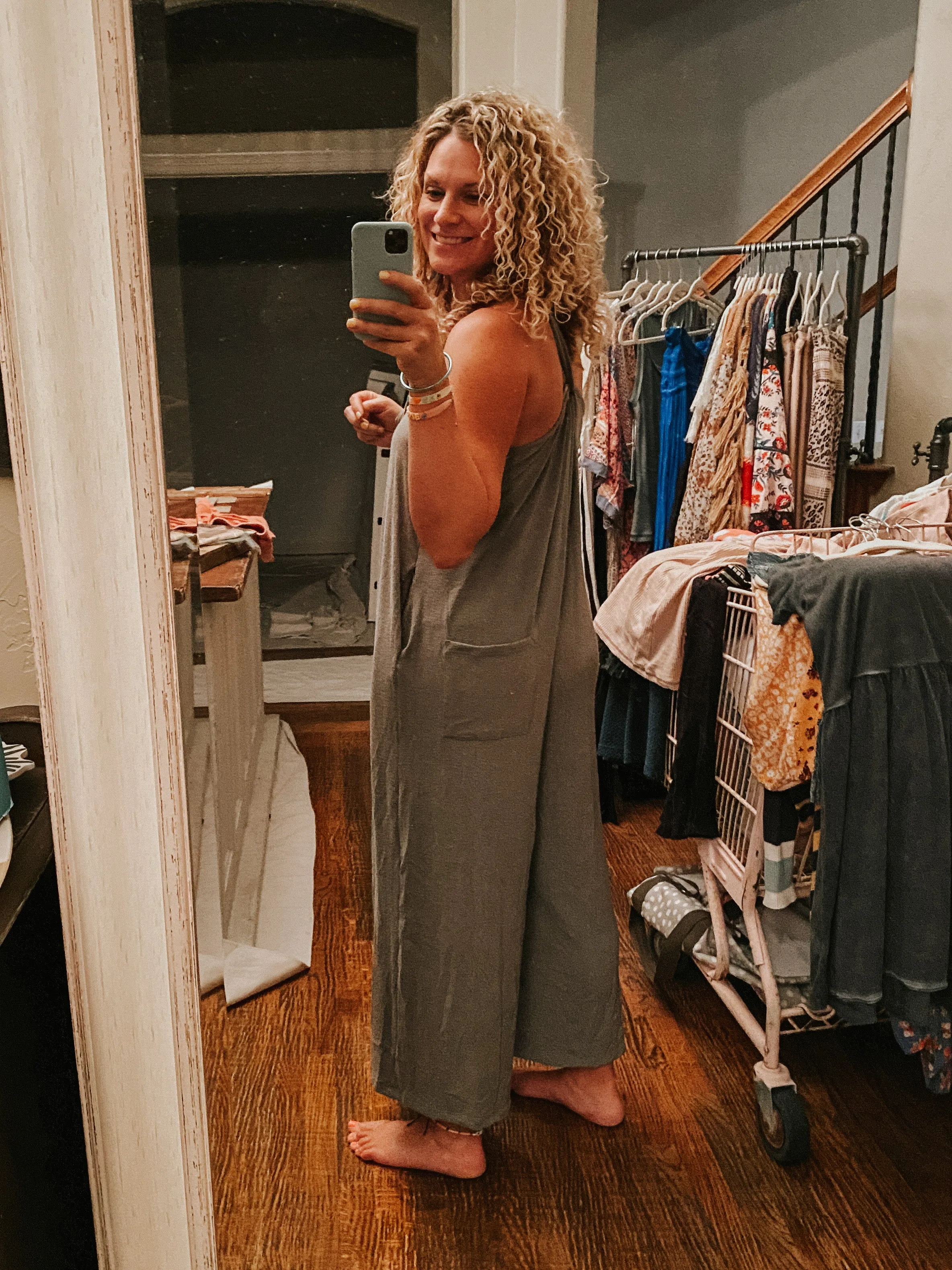 Olive Fit to be Tied Jumpsuit