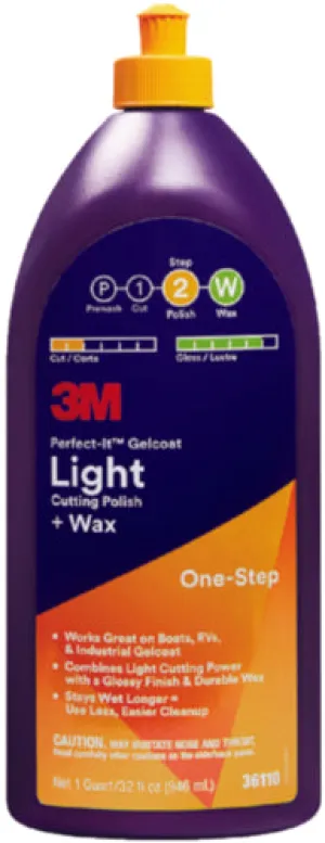 PERFECT-IT GELCOAT LT CUT POLISH-WAX QT