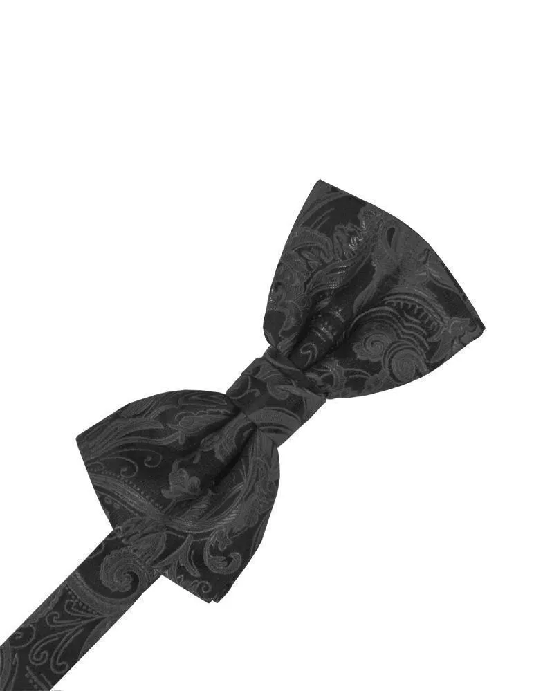 Pewter Tapestry Kids Bow Tie
