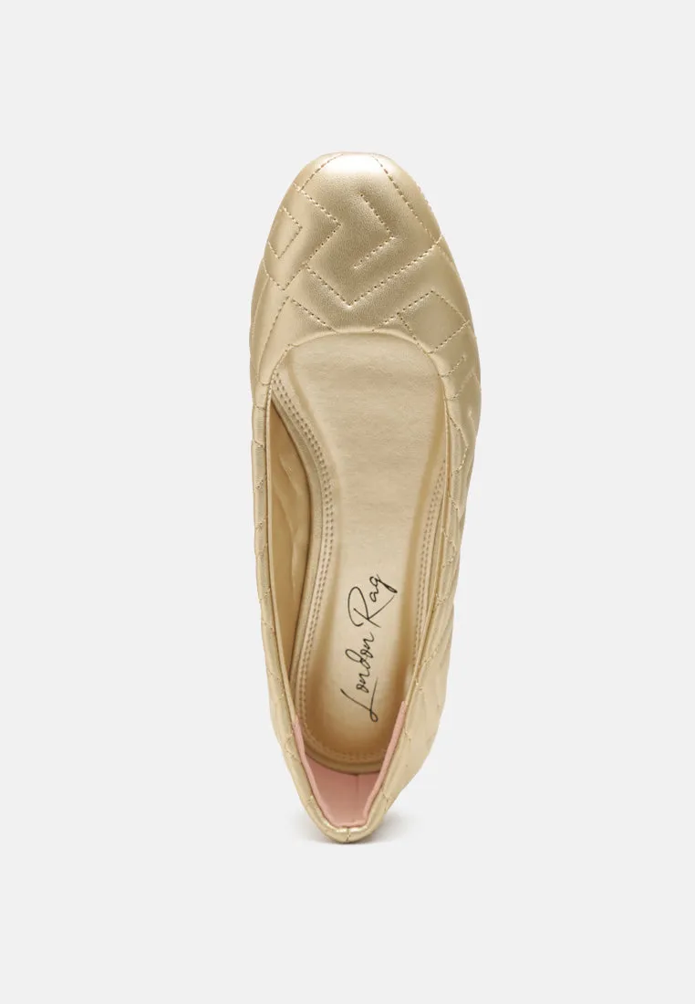Quilted Ballerina Flats By Ruw