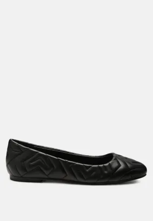 Quilted Ballerina Flats By Ruw