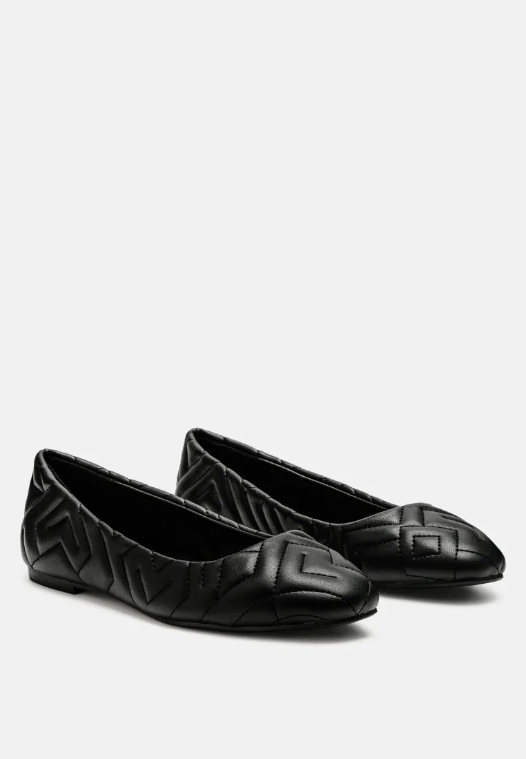 Quilted Ballerina Flats By Ruw