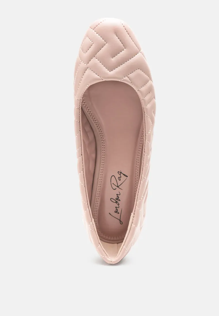Quilted Ballerina Flats By Ruw