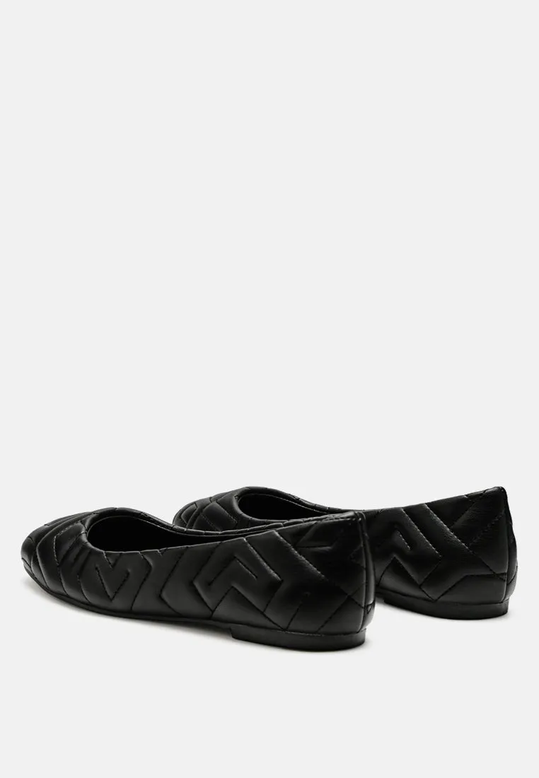 Quilted Ballerina Flats By Ruw