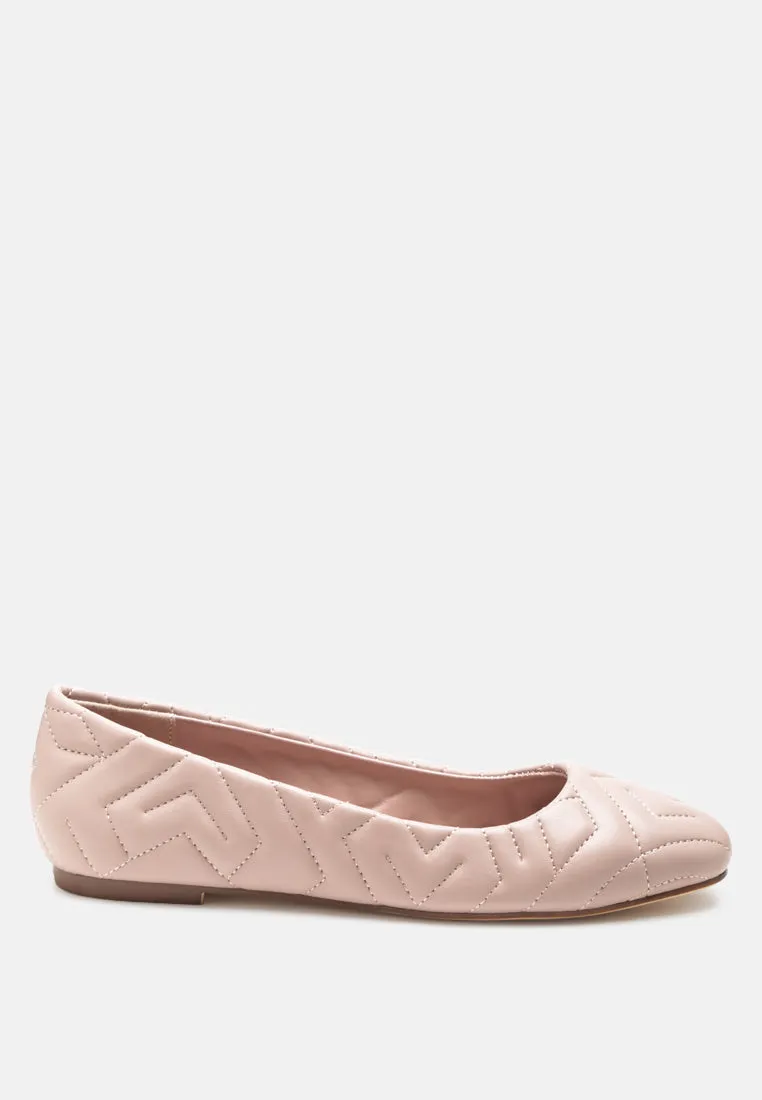 Quilted Ballerina Flats By Ruw