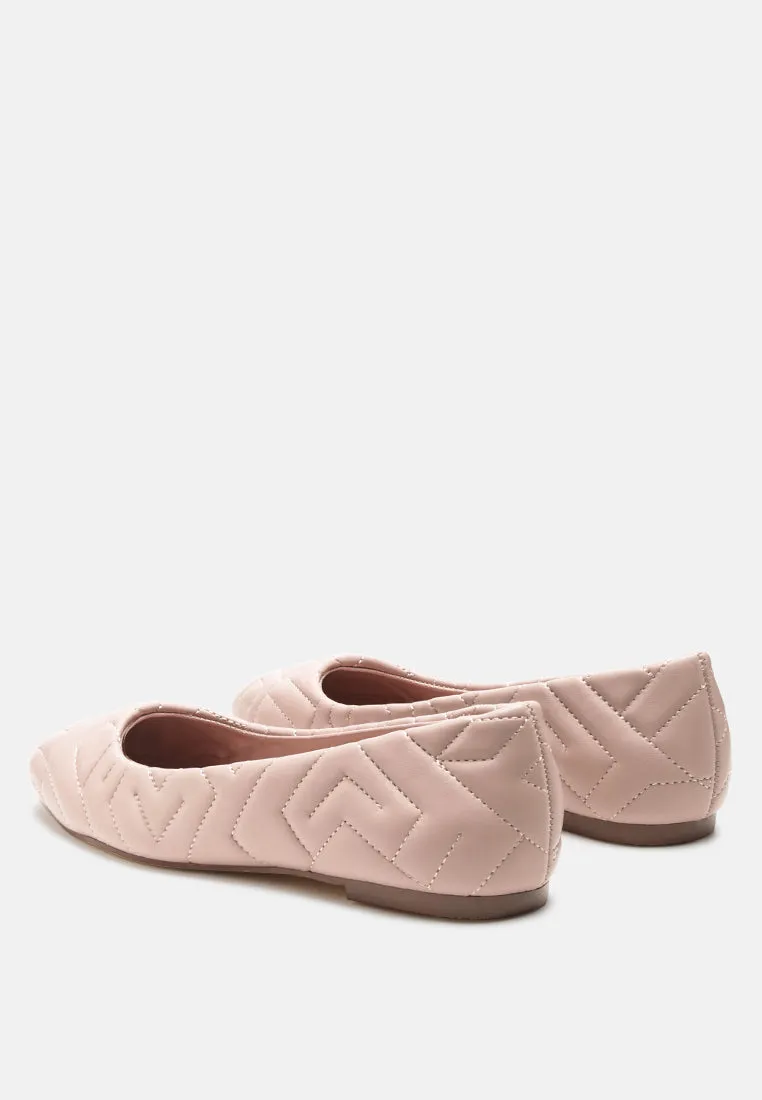 Quilted Ballerina Flats By Ruw