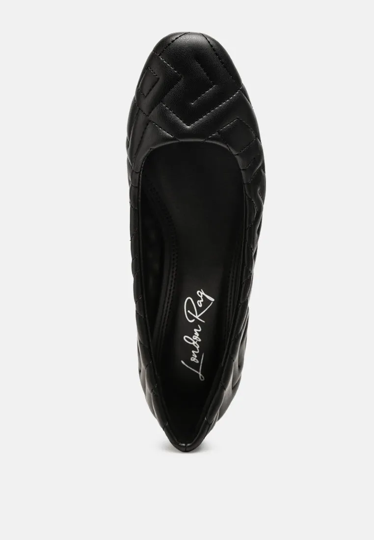 Quilted Ballerina Flats By Ruw