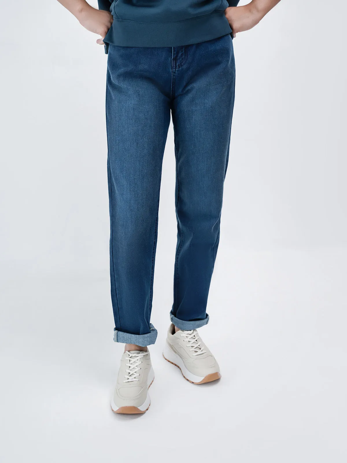 "DRACO" Slim Fit Casual Denim Pant