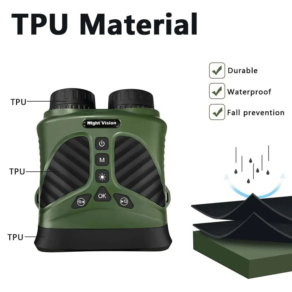 RECON GS2 DT390 Digital IR Night Vision binoculars 8X Digital Zoom with 3'' Screen Day & Night Function
