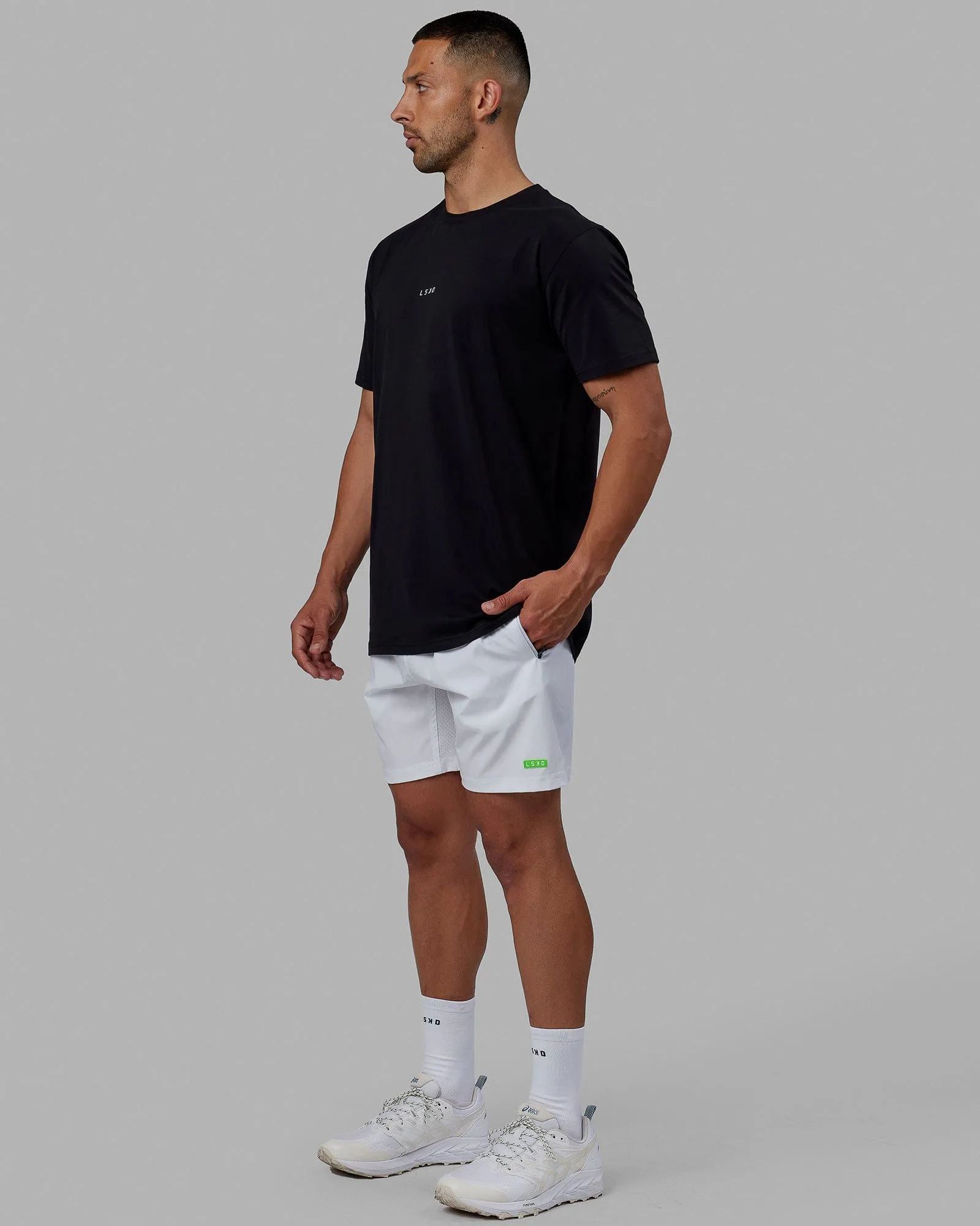 Rep 7'' Performance Short - White-Lime