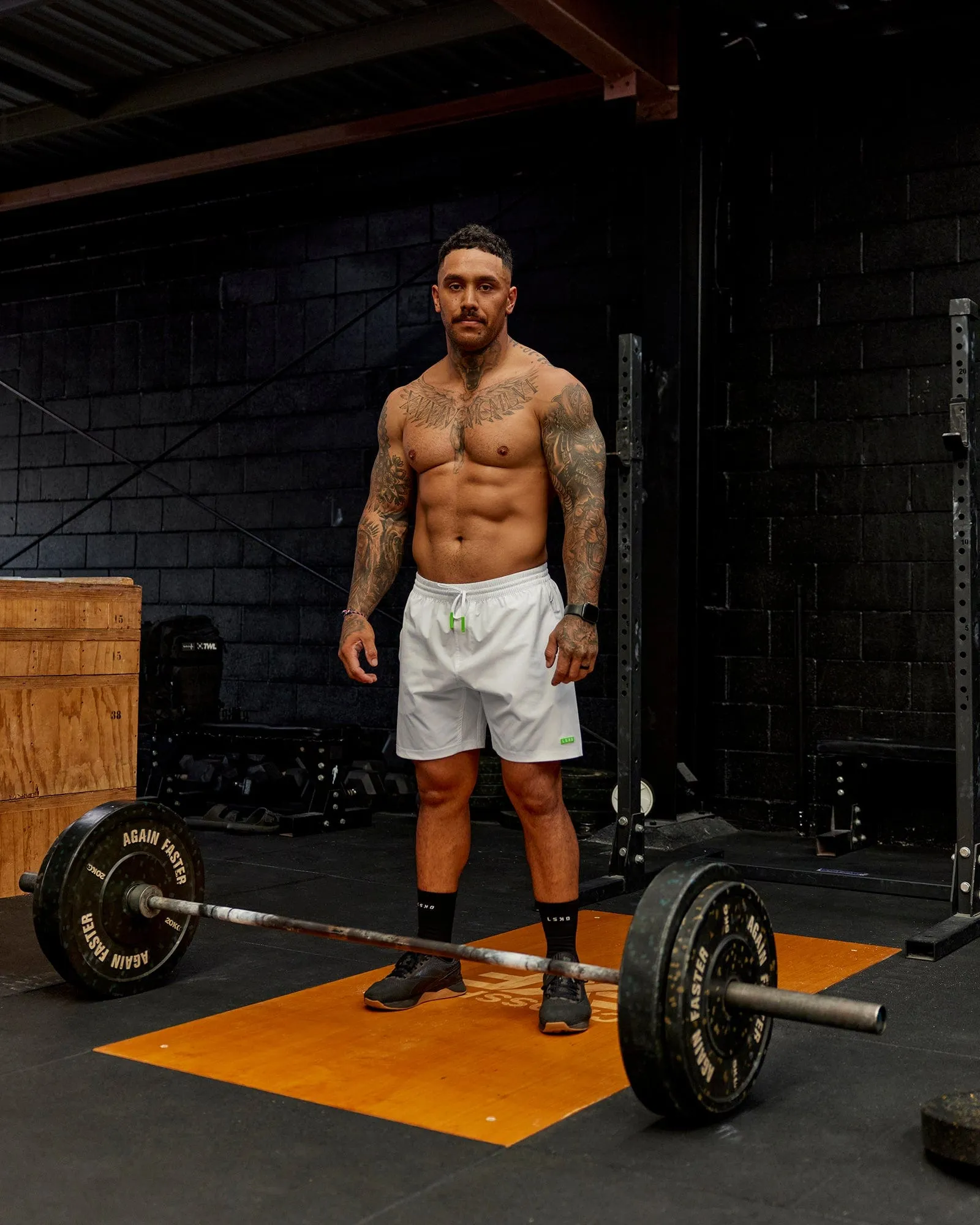 Rep 7'' Performance Short - White-Lime
