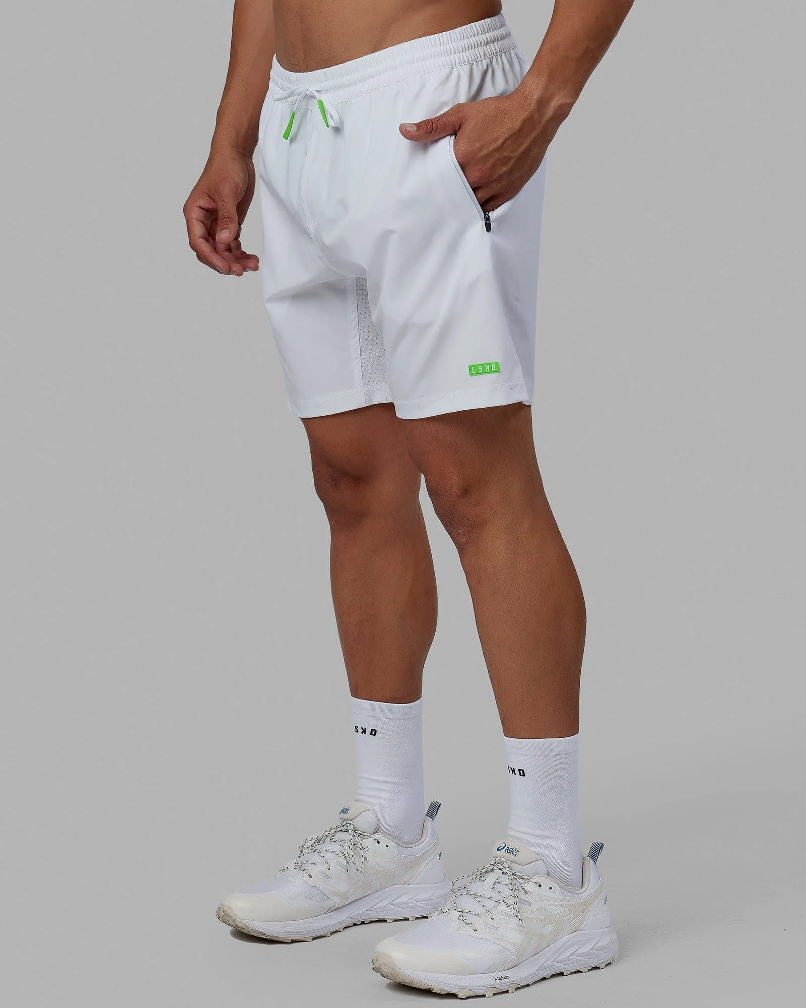 Rep 7'' Performance Short - White-Lime