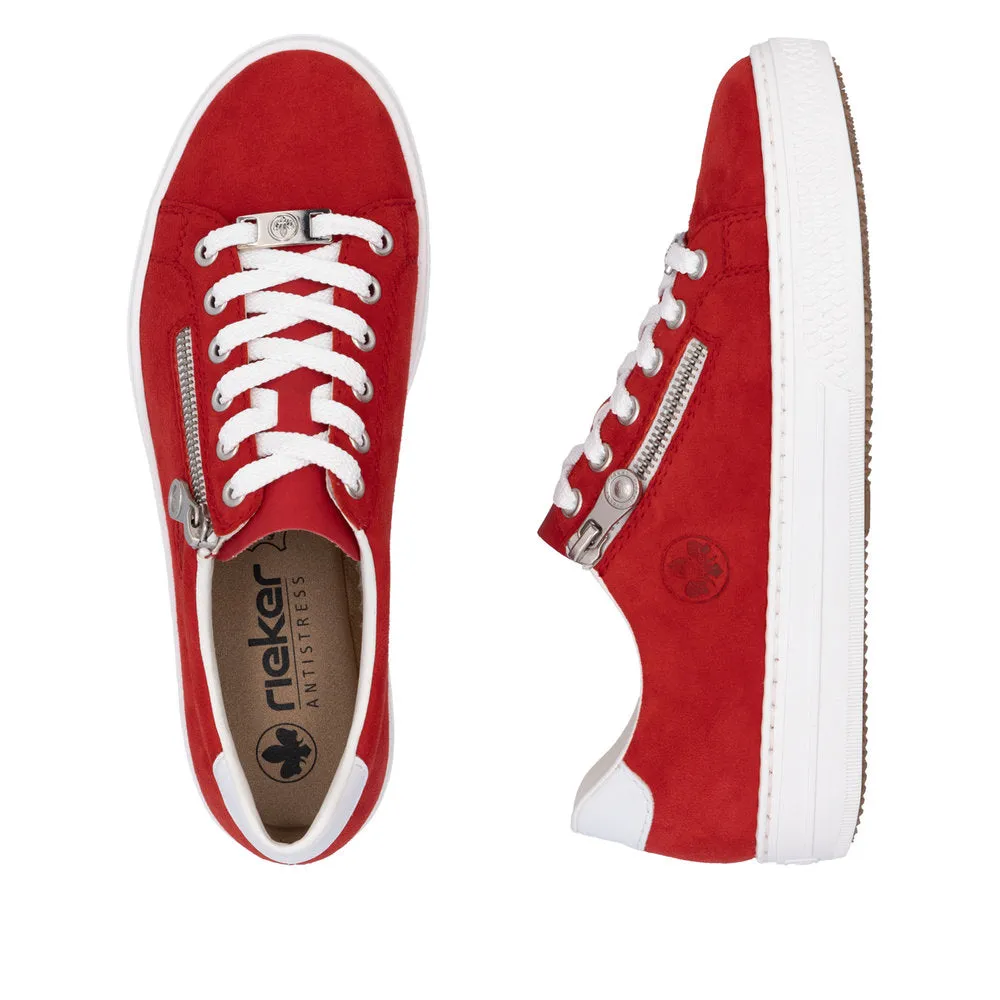 Rieker - L59L1-33 - Scarlet/Weiss/Flamme - Shoes