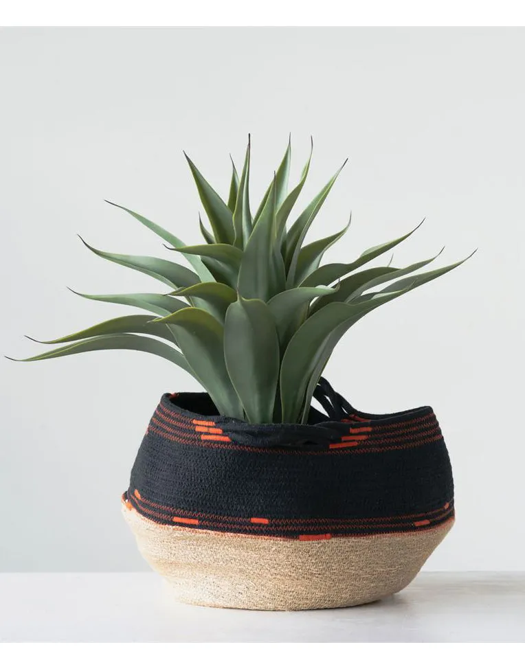 Rope and Woven Basket