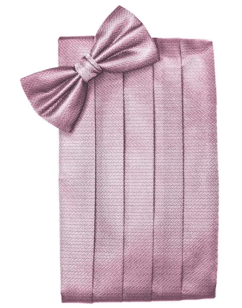 Rose Herringbone Kids Cummerbund