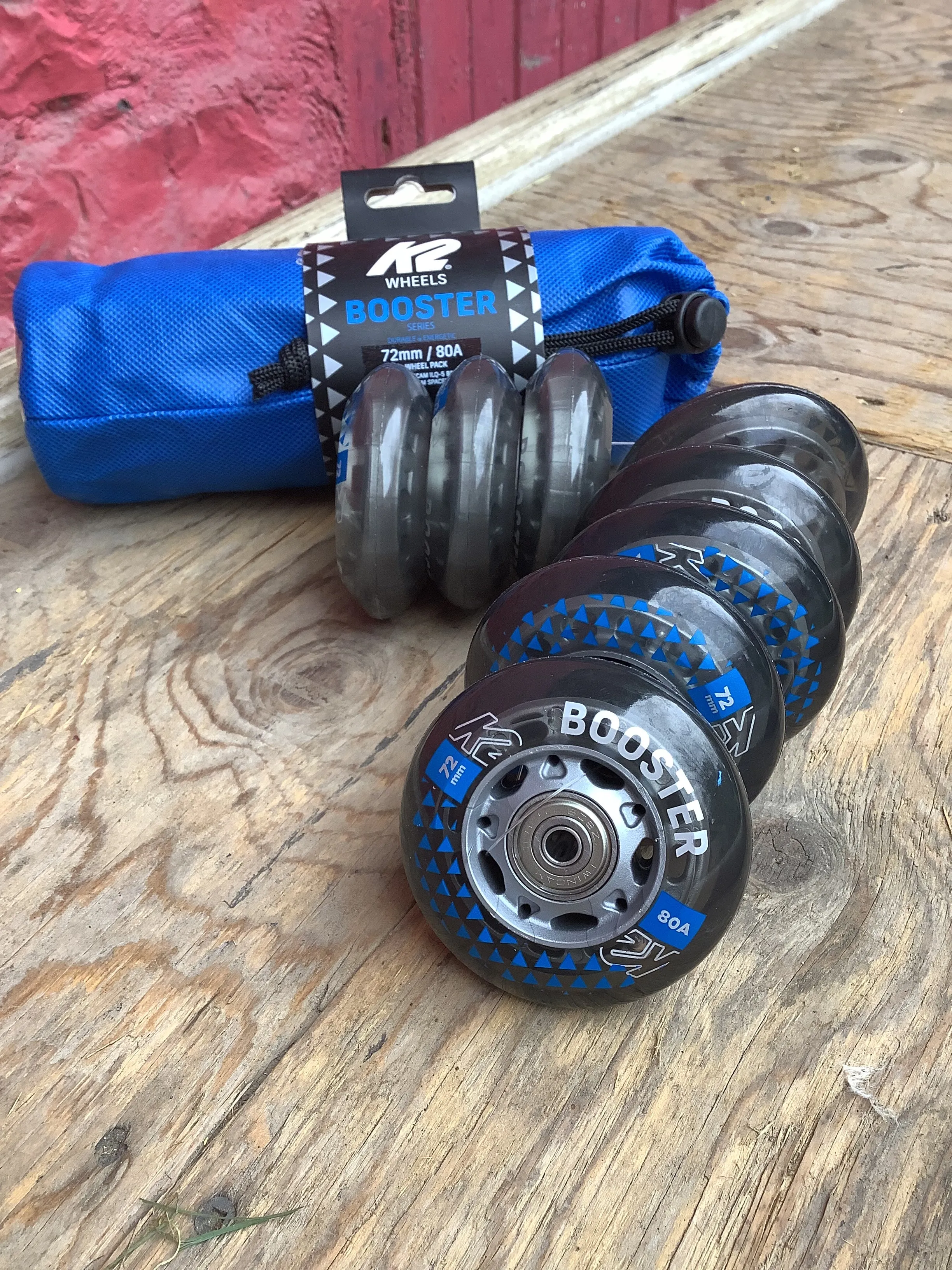 Roues de patins K2 Booster 72mm/80a   Roulements ILQ-5