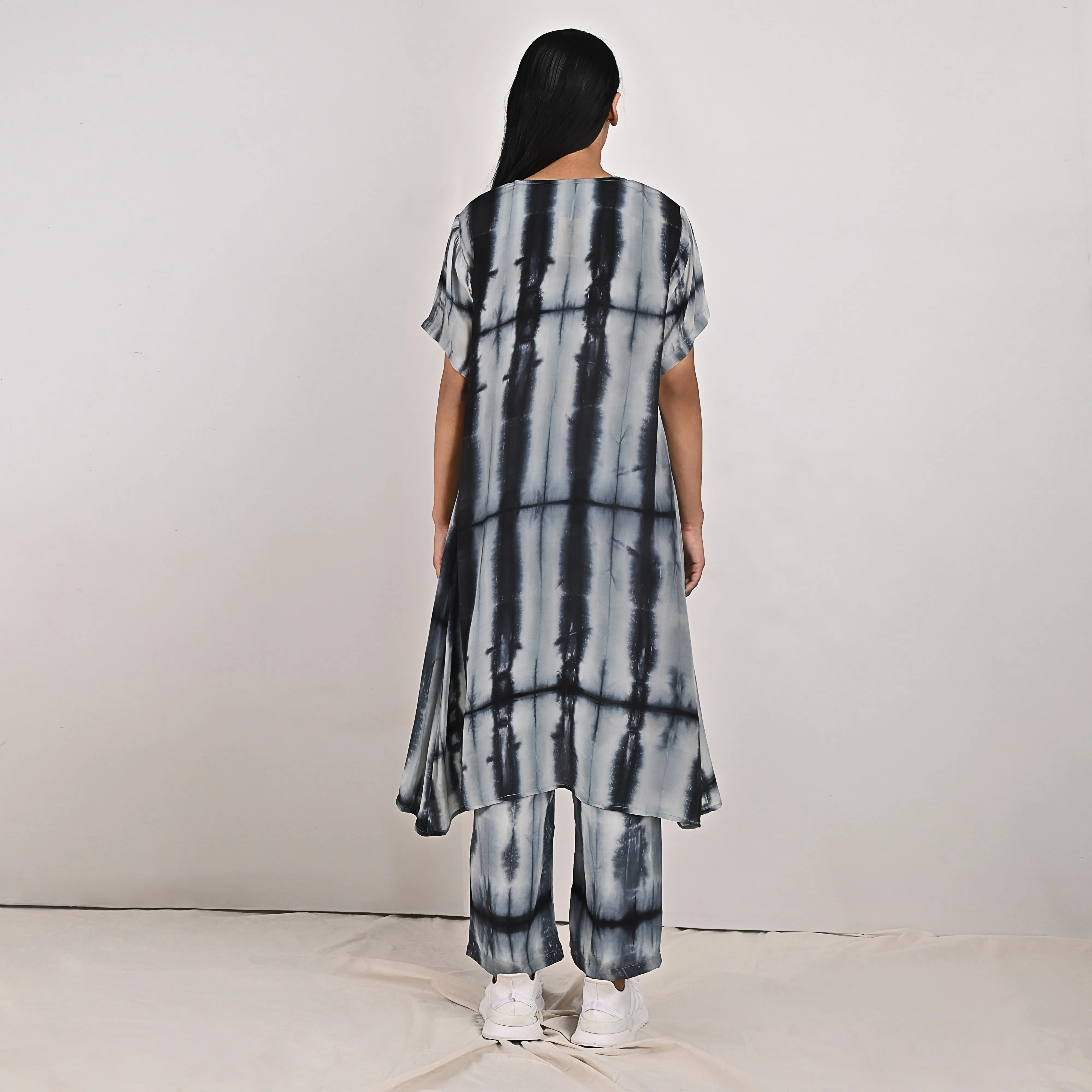 Sienna - Tie & Dye Co-Ord Crop Top & Straight Pant Set