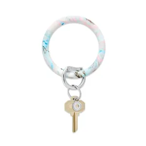 Silicone Big O® Key Ring Pastel Marble