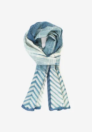 Silk Shibori Woven Tide