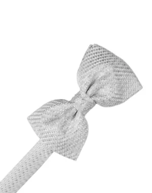 Silver Venetian Kids Bow Tie
