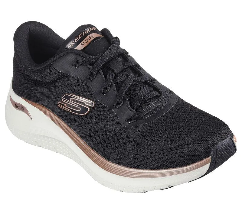 Skechers 150067 Arch Fit 2.0 Glow The Distance Sneakers für Damen mit weiter Passform