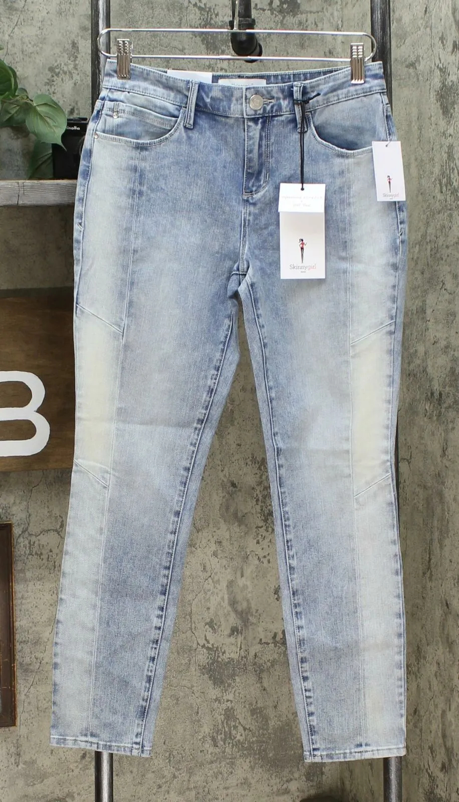 Skinnygirl Women's The Skinny Ankle Mid Rise Jeans Valence 28