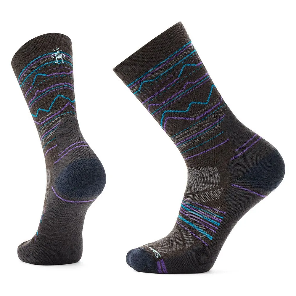 SmartWool Men's Hike Light Cushion Mountain Range Pattern Crew Socks