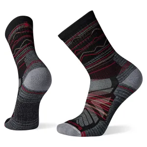 SmartWool Men's Hike Light Cushion Mountain Range Pattern Crew Socks