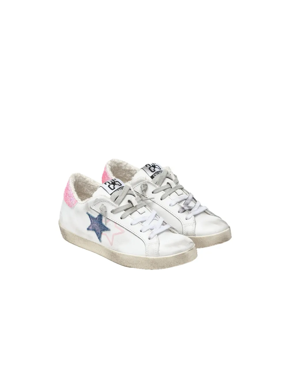 Sneakers One Star Pelle Bianca - White Pink Light
