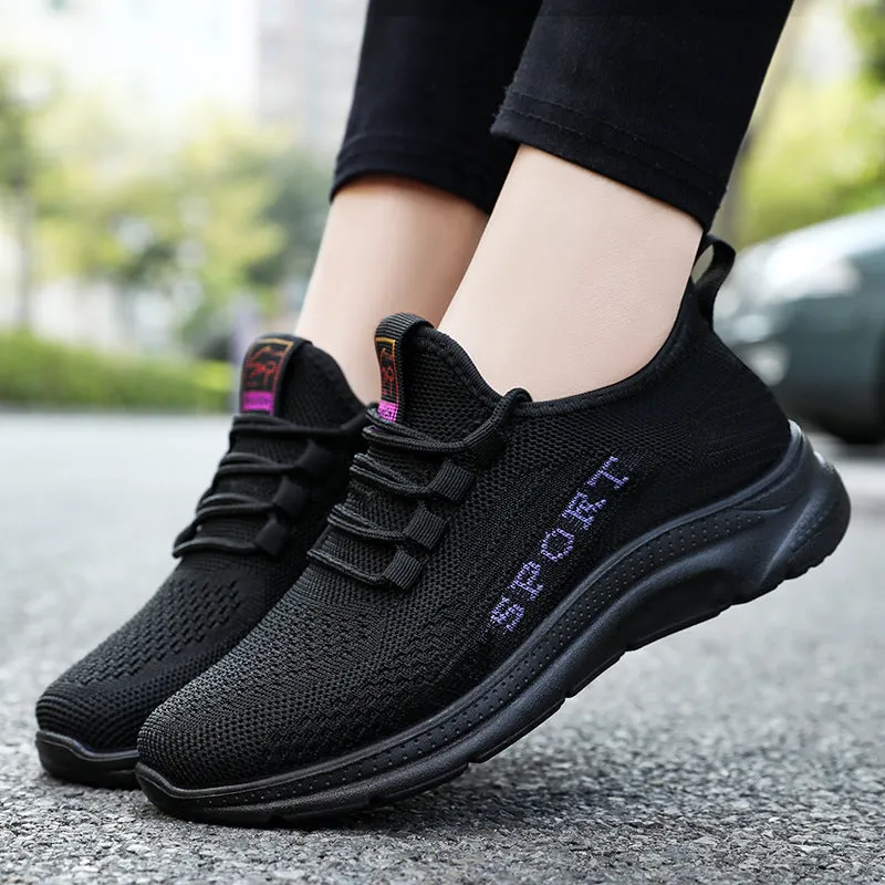 Soft and Breathable Women's Running Sneakers with Memory Foam