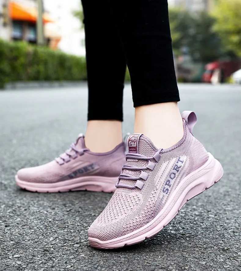 Soft and Breathable Women's Running Sneakers with Memory Foam