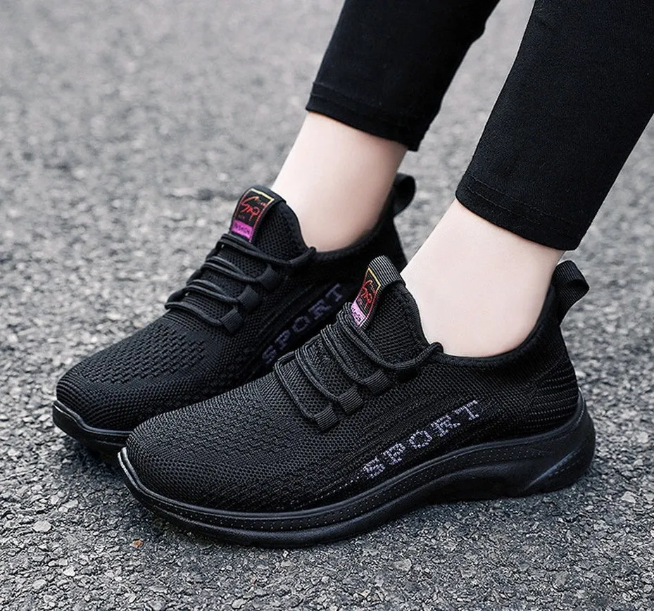 Soft and Breathable Women's Running Sneakers with Memory Foam