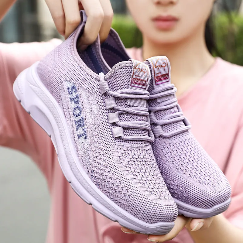Soft and Breathable Women's Running Sneakers with Memory Foam