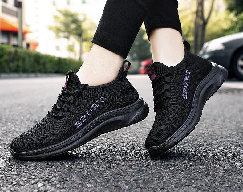 Soft and Breathable Women's Running Sneakers with Memory Foam