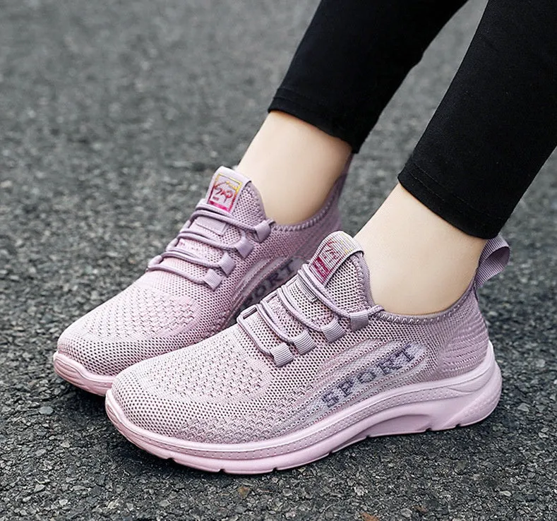 Soft and Breathable Women's Running Sneakers with Memory Foam