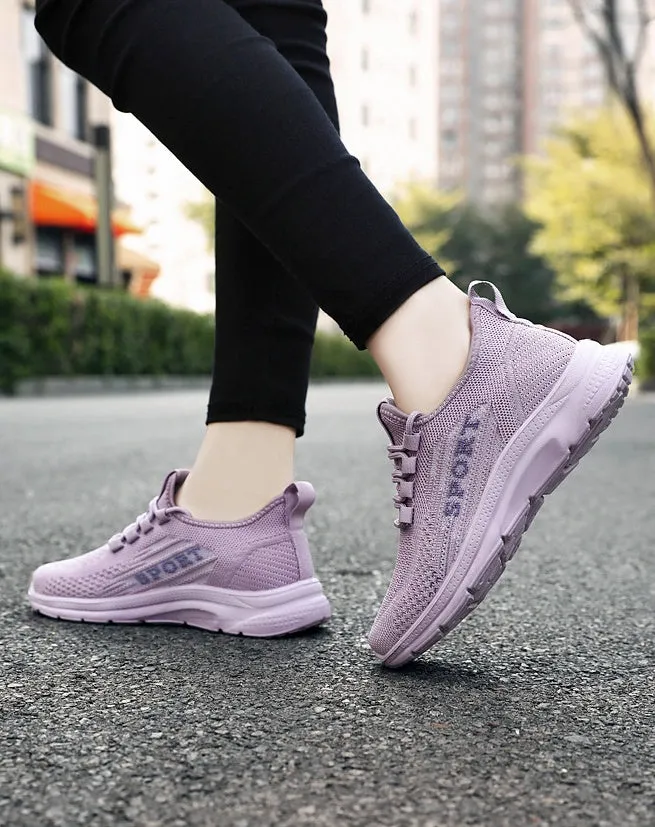 Soft and Breathable Women's Running Sneakers with Memory Foam